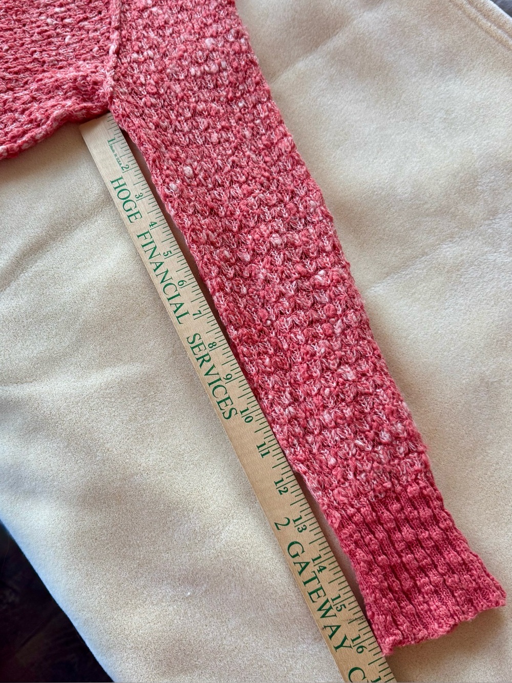 Free People Nantucket Red Side Slit Wool Blend Jeepster Pullover Sweater Size XS - Picture 15 of 16